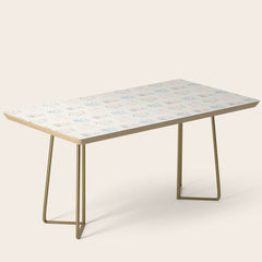 4 Pup Pals Doodle Coffee Table