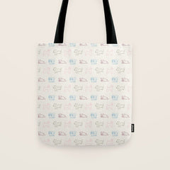 4 Pup Pals Doodle Tote Bag
