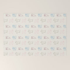 4 Pup Pals Doodle Welcome Mat