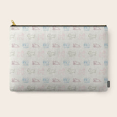 4 Pup Pals Doodle Carry All Pouch