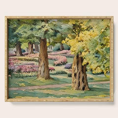 A beautiful day at the park Serving Tray