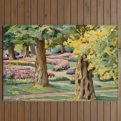 A beautiful day at the park Outdoor Rug