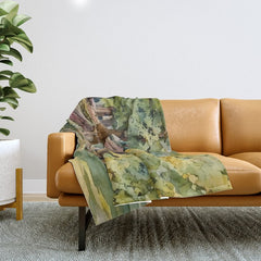 A beautiful day at the park Throw Blanket