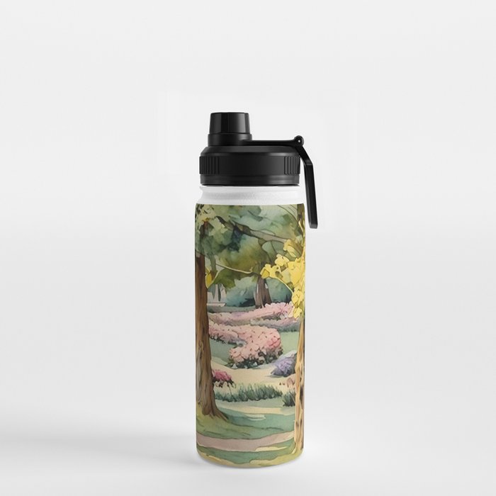 A beautiful day at the park Water Bottle