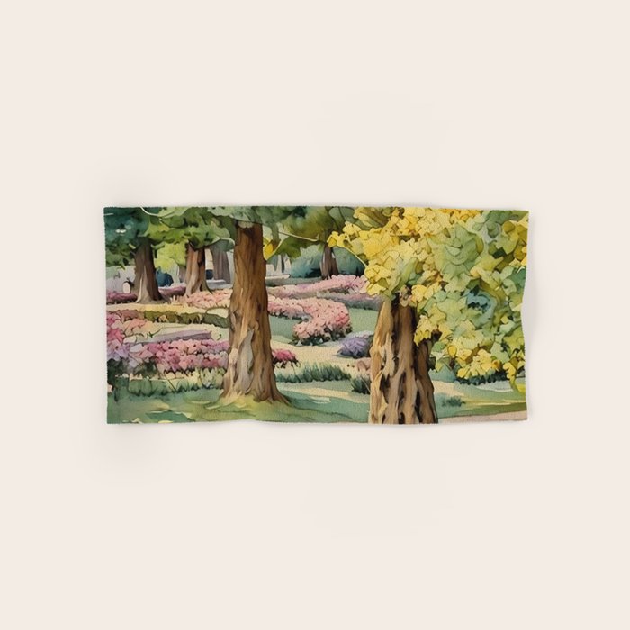 A beautiful day at the park Bath Towel