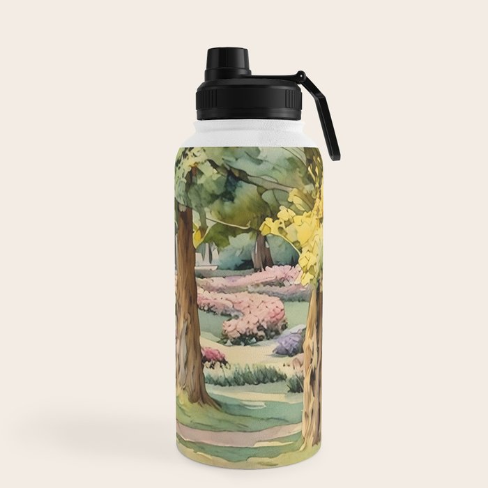A beautiful day at the park Water Bottle