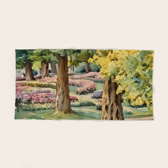 A beautiful day at the park Bath Towel