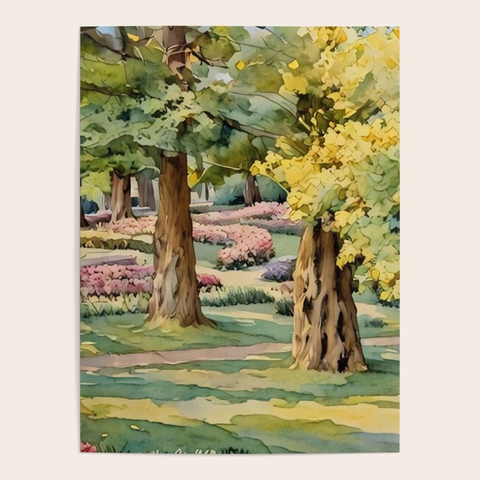 A beautiful day at the park Poster