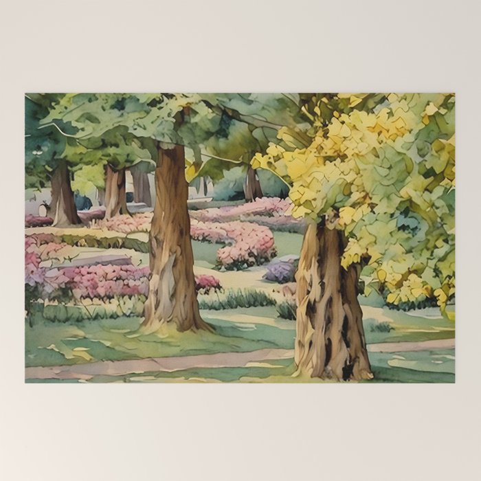 A beautiful day at the park Welcome Mat