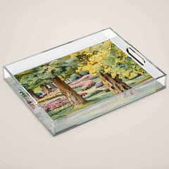 A beautiful day at the park Acrylic Tray