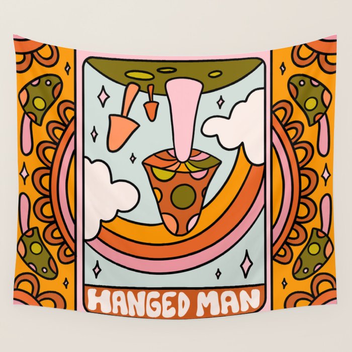 12. Hanged Man Mushroom Wall Tapestry