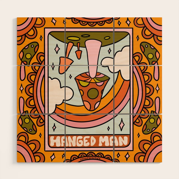 12. Hanged Man Mushroom Wood Wall Art