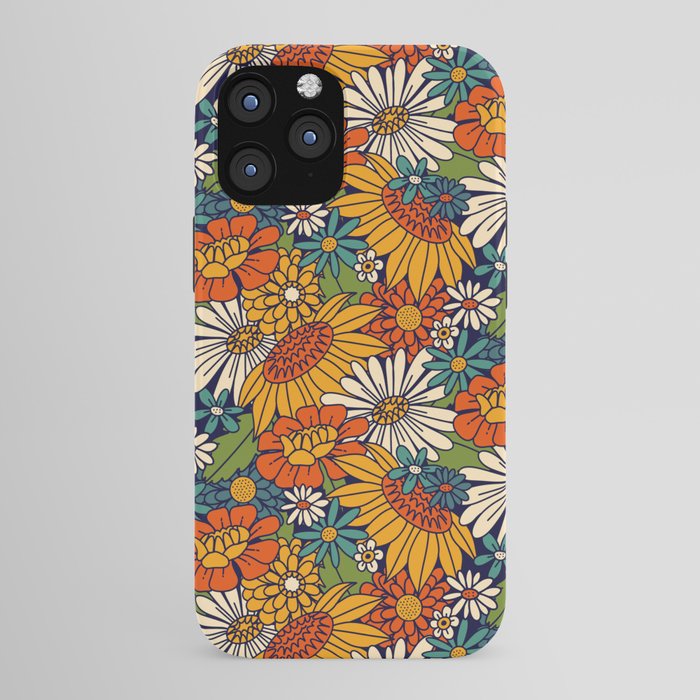 70s Retro Floral - Bold iPhone Case