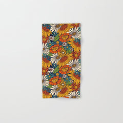 70s Retro Floral - Bold Bath Towel