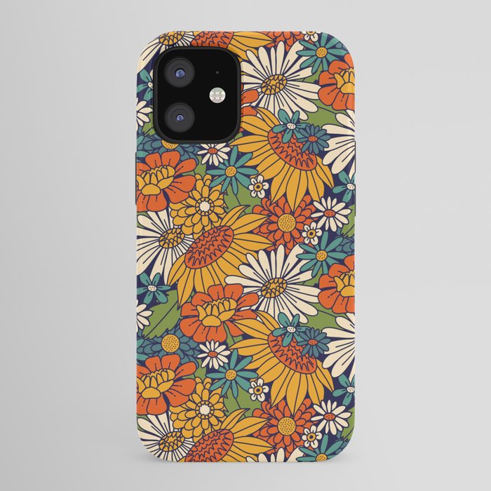 70s Retro Floral - Bold iPhone Case