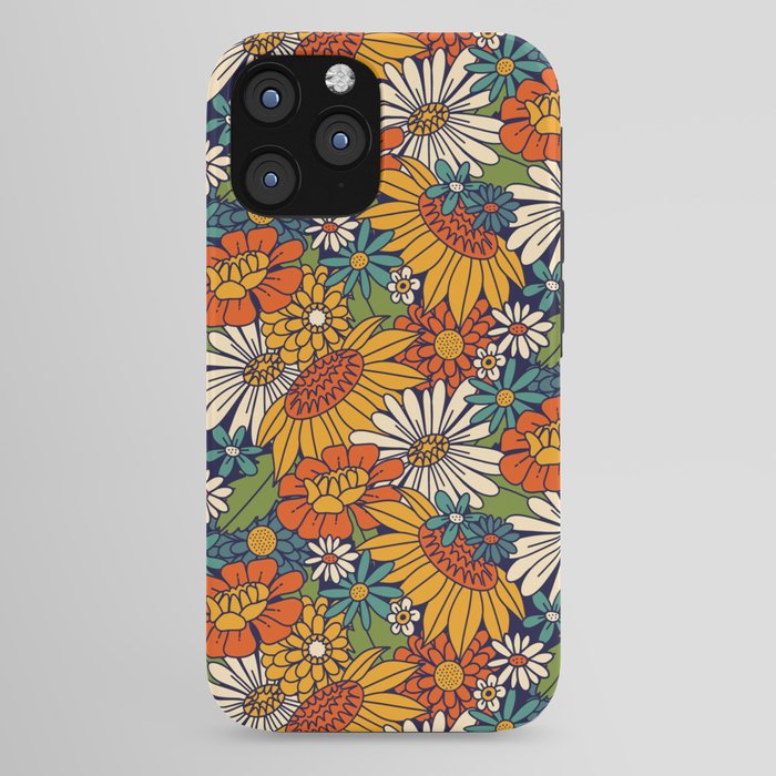 70s Retro Floral - Bold iPhone Case