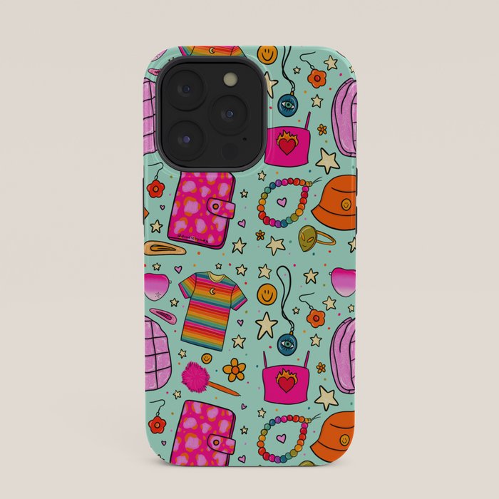 90's Things Print iPhone Case