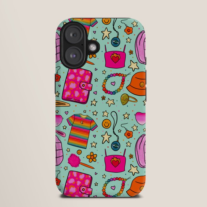 90's Things Print iPhone Case