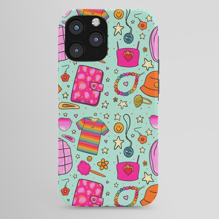90's Things Print iPhone Case