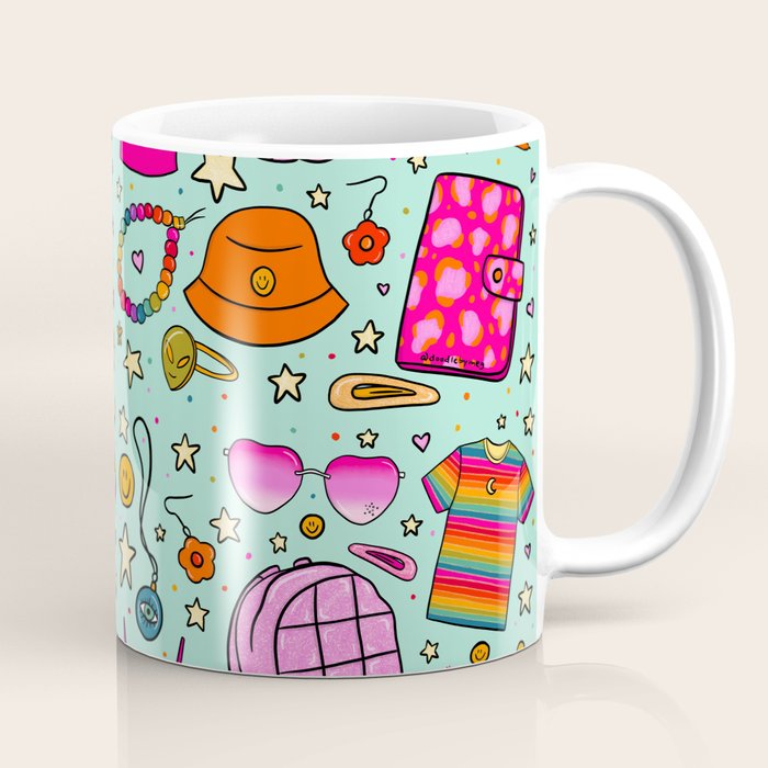 90's Things Print Coffee Mug