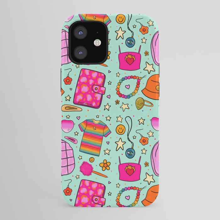 90's Things Print iPhone Case