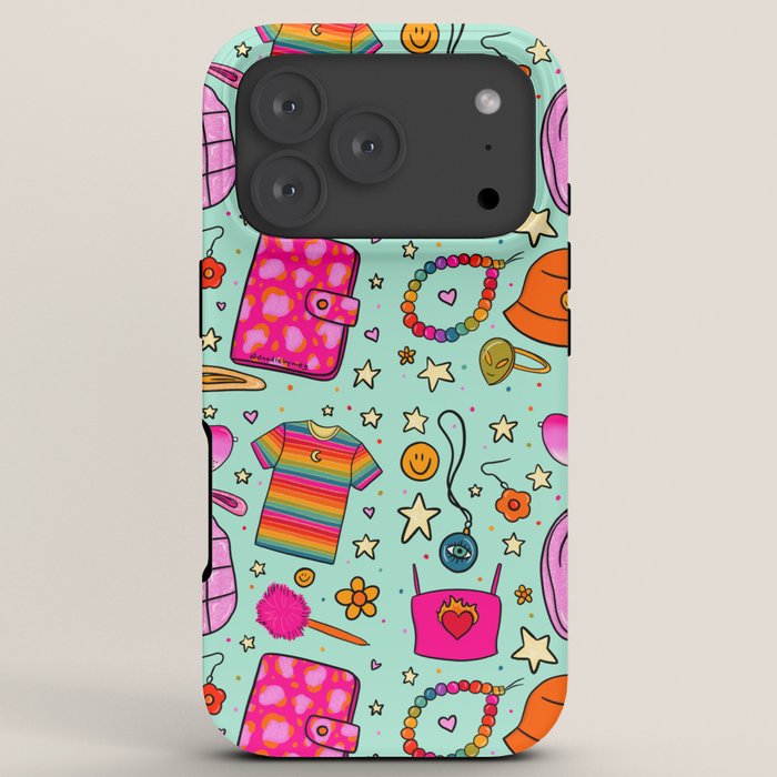 90's Things Print iPhone Case
