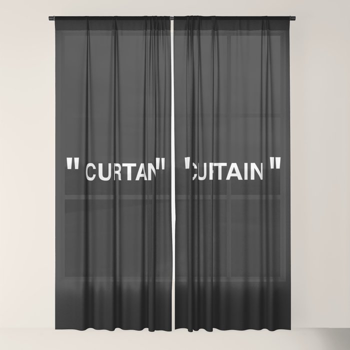 " Art " (Negative) Window Curtain