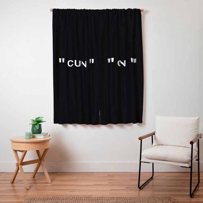 " Art " (Negative) Window Curtain