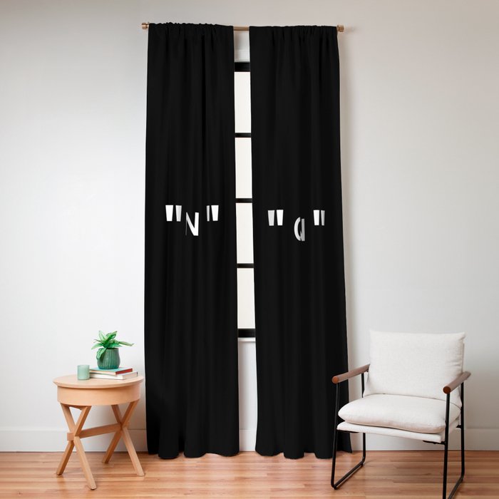 " Art " (Negative) Window Curtain
