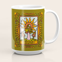 19. Sun Tarot Mushroom Coffee Mug