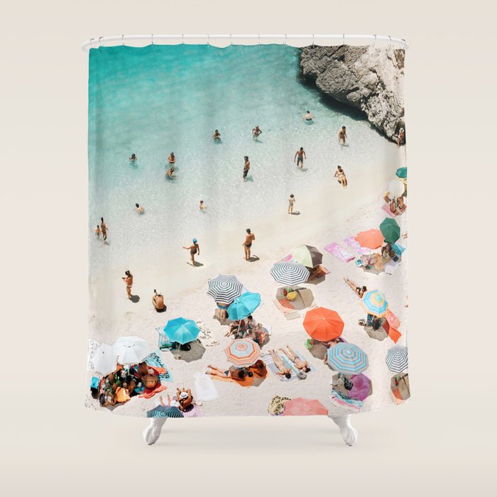 A Day At The Beach Shower Curtain