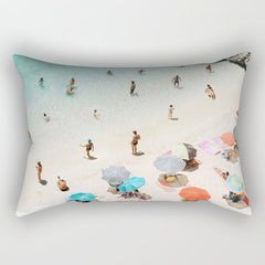 A Day At The Beach Rectangular Pillow