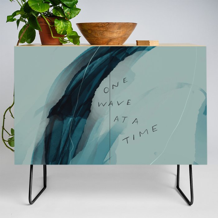 "One Wave At A Time" Credenza