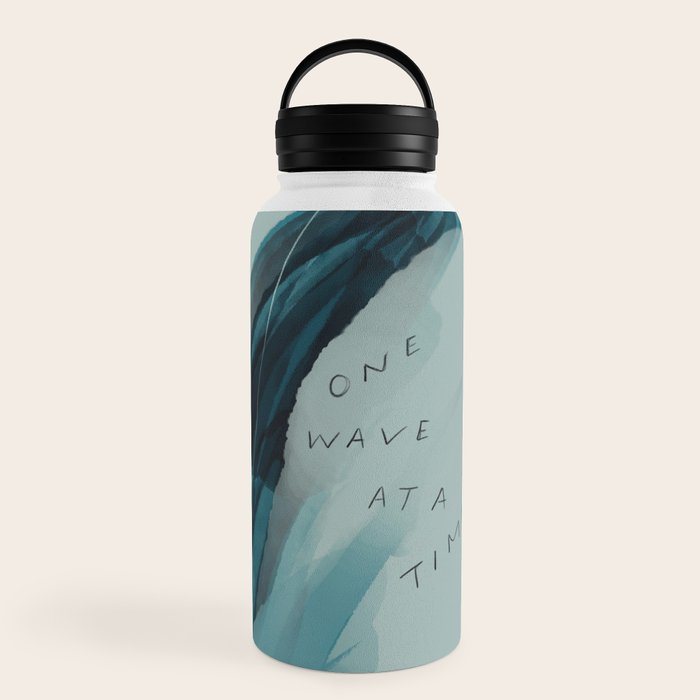 "One Wave At A Time" Water Bottle