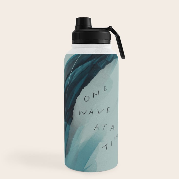 "One Wave At A Time" Water Bottle