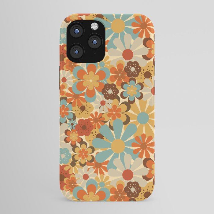 70's Retro Floral Patterned Prints iPhone Case
