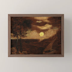 "The Lover's Boat" by Albert Pinkham Ryder (1881) Mini Art Print