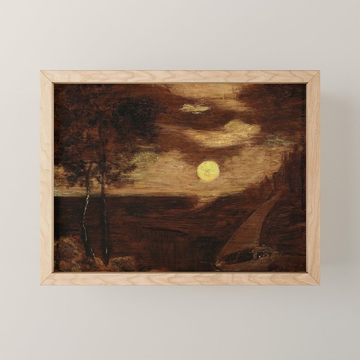 "The Lover's Boat" by Albert Pinkham Ryder (1881) Mini Art Print
