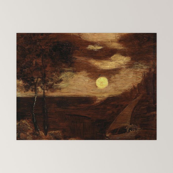 "The Lover's Boat" by Albert Pinkham Ryder (1881) Mini Art Print