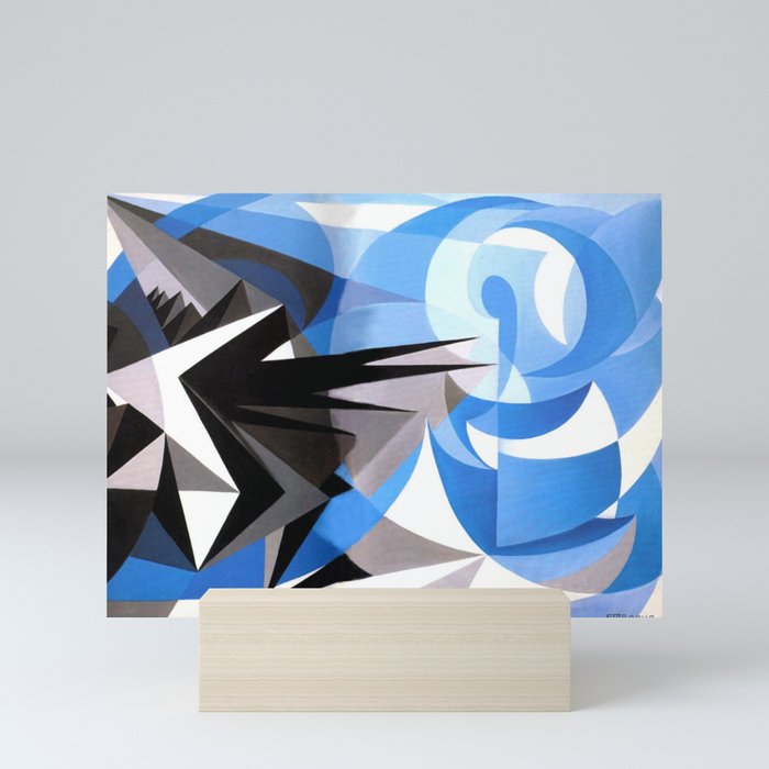 "Pessimism and Optimism" by Giacomo Balla, 1923 Mini Art Print