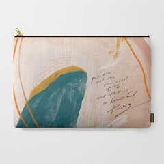 "Transformation: You Are Not Who You Used To Be, And That Is A Beautiful Thing." Carry All Pouch