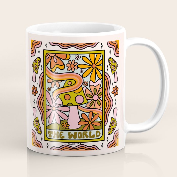 21. World Tarot Mushroom Coffee Mug