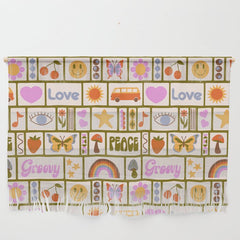 1970s Retro Pop Culture Icons Wall Hanging