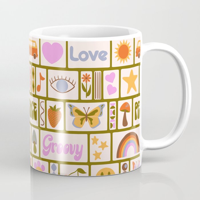 1970s Retro Pop Culture Icons Coffee Mug