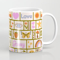 1970s Retro Pop Culture Icons Coffee Mug