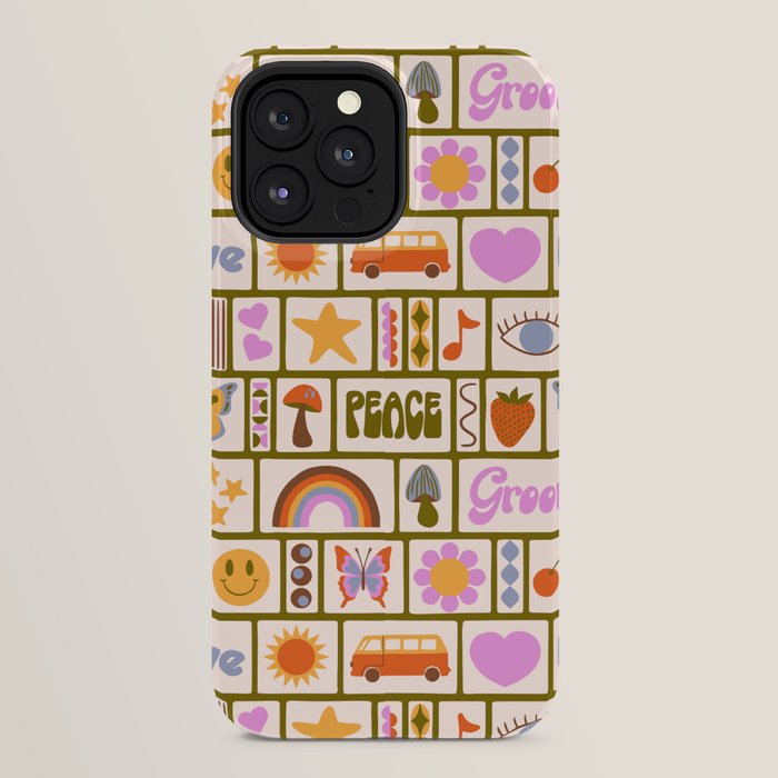 1970s Retro Pop Culture Icons iPhone Case