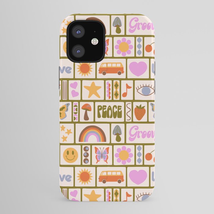 1970s Retro Pop Culture Icons iPhone Case