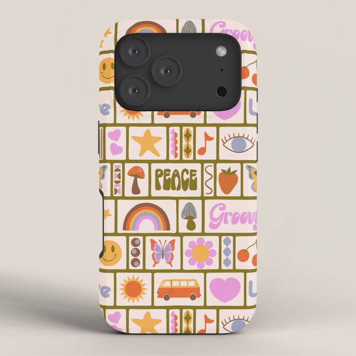 1970s Retro Pop Culture Icons iPhone Case