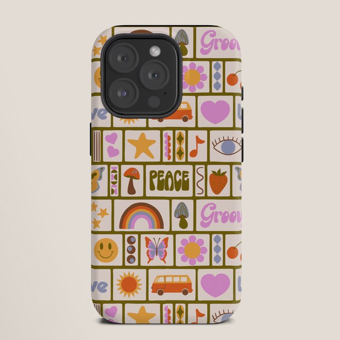 1970s Retro Pop Culture Icons iPhone Case