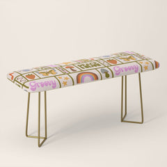 1970s Retro Pop Culture Icons Bench